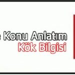 Ek Kök ve Gövde  - İsim Kök ve Fiil Kök - TYT Türkçe Konu Anlatımı PDF
