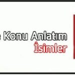 İsimler Konu Anlatımı PDF - TYT Türkçe Konu Anlatımı - Soru Çözümü