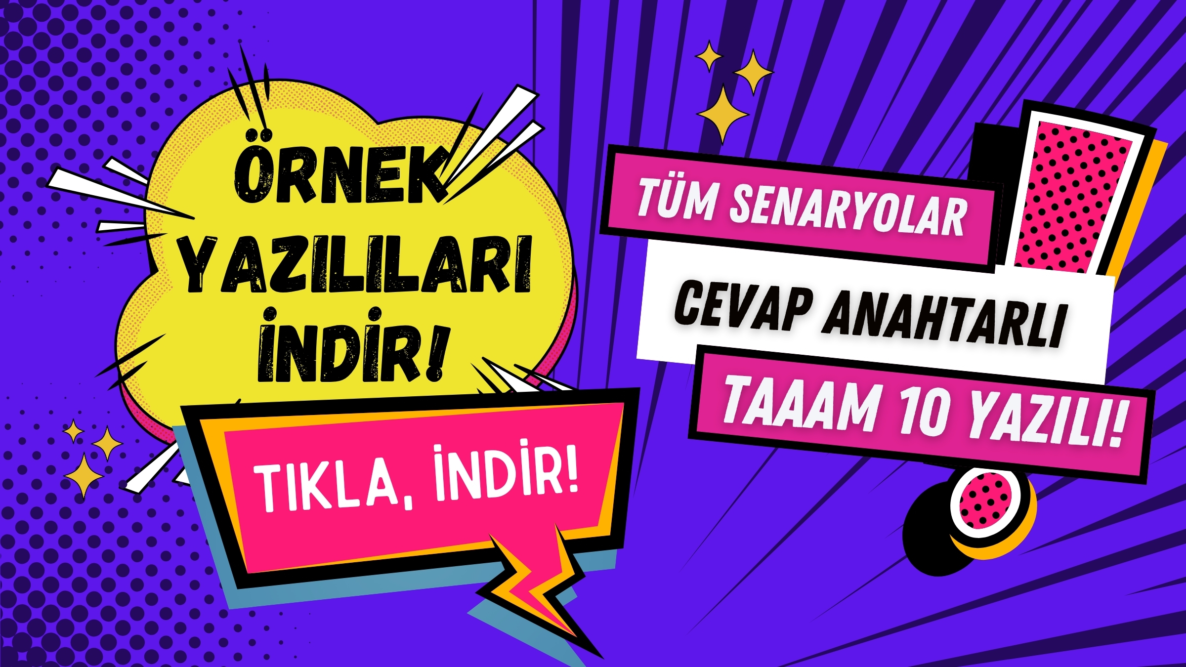 5. Sınıf Türkçe 1.Dönem 1.Yazılı Örnekleri PDF