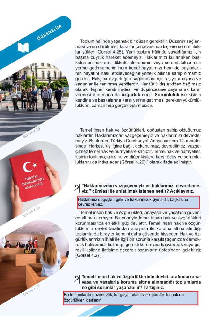 5. Sınıf Sosyal Bilgiler Kitabı 2. Kitap Sayfa 36 Cevapları