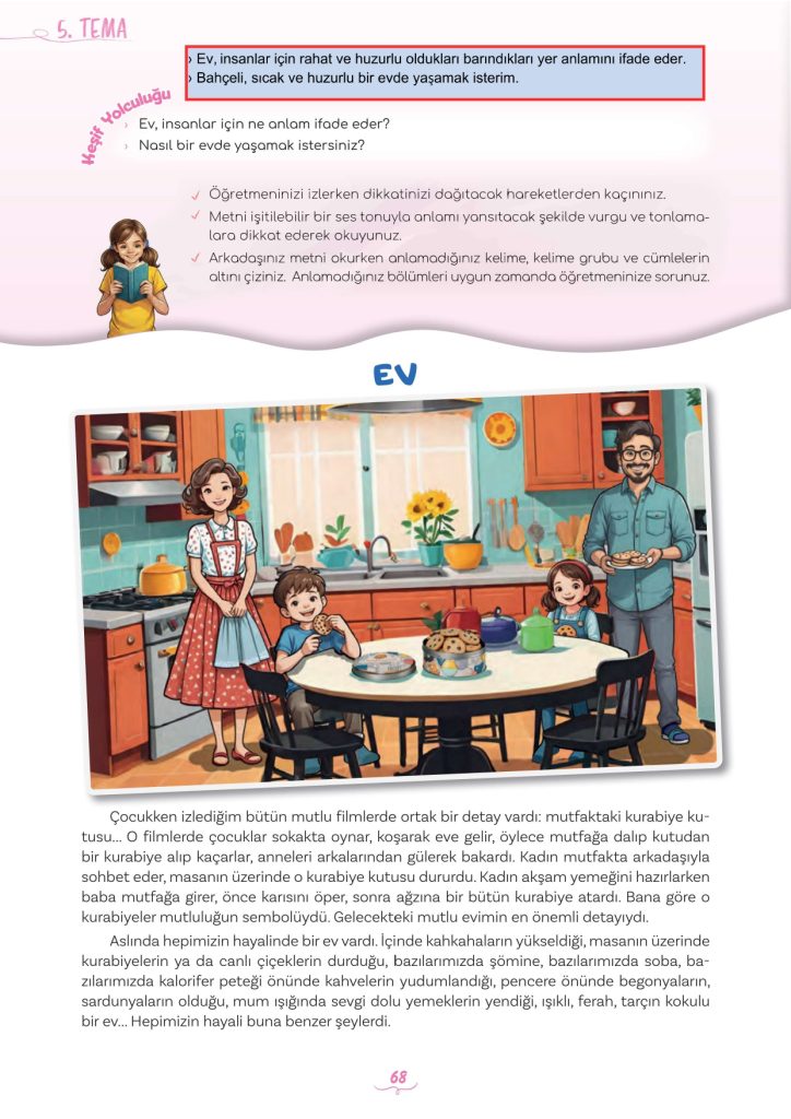 5. Sınıf Türkçe Kitabı 2. Kitap Sayfa 68 Cevapları