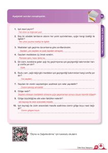 5. Sınıf Fen Bilimleri 2. Kitap Sayfa 44-45-46 Cevapları