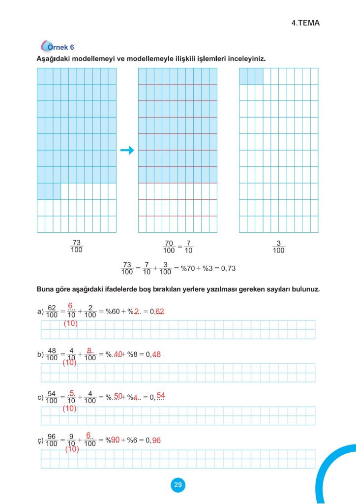 5. Sınıf Matematik Kitabı 2. Kitap Sayfa 29 Cevapları