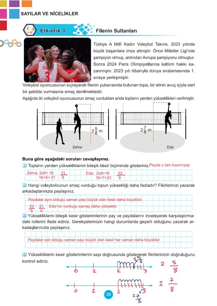 5. Sınıf Matematik Kitabı 2. Kitap Sayfa 36 Cevapları
