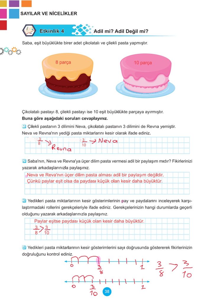 5. Sınıf Matematik Kitabı 2. Kitap Sayfa 38 Cevapları