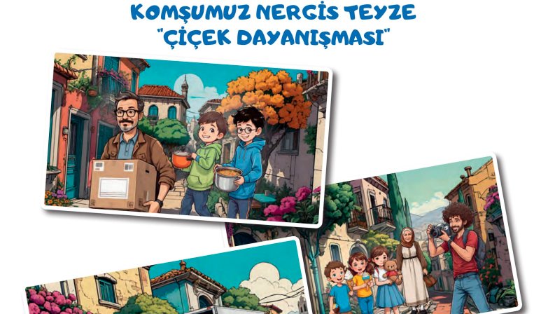 Komşumuz Nergis Teyze Çiçek Dayanışması Dinleme Metni Cevapları