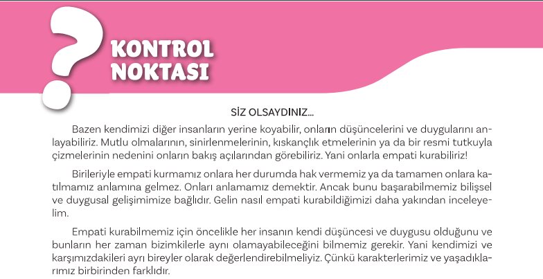 5. Tema Kontrol Noktası Cevapları - 5. Sınıf Türkçe