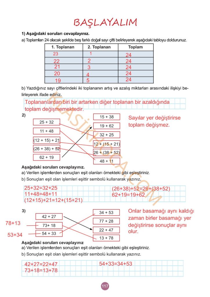 5. Sınıf Matematik Kitabı 2. Kitap Sayfa 117 Cevapları
