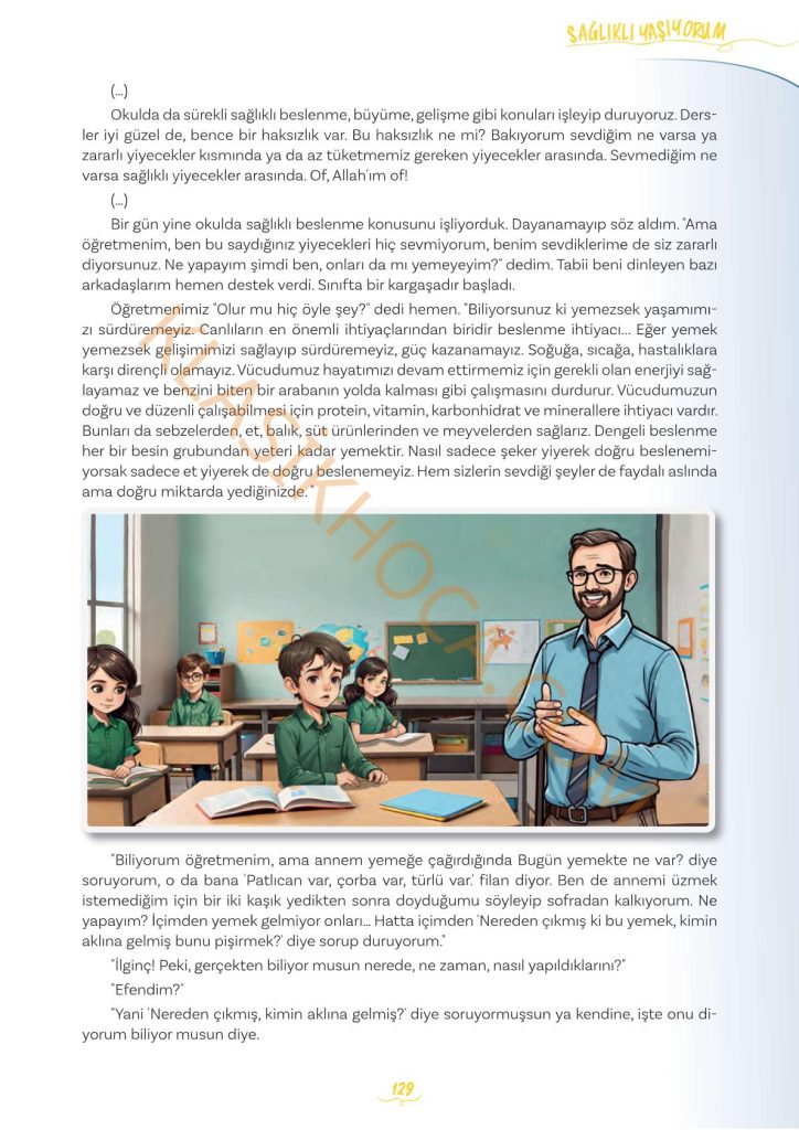 Ne Olacak Bu Yemek Sorunu Metni Cevapları 5. Sınıf Türkçe yazısında 5. Sınıf Türkçe Ders Kitabı 2. Kitap Sayfa 128-129-130-131-132-133-134-135'te yer alan tüm etkinliklerin cevapları bulunmaktadır.