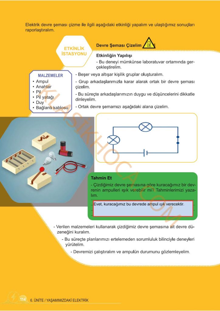 5. Sınıf Fen Bilimleri Kitabı 2. Kitap Sayfa 112-113-114-115-116-117-118-119 Cevapları