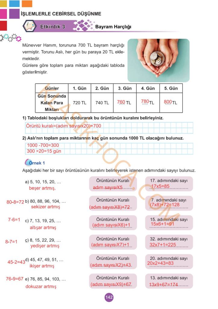 5. Sınıf Matematik Kitabı 2. Kitap Sayfa 142 Cevapları