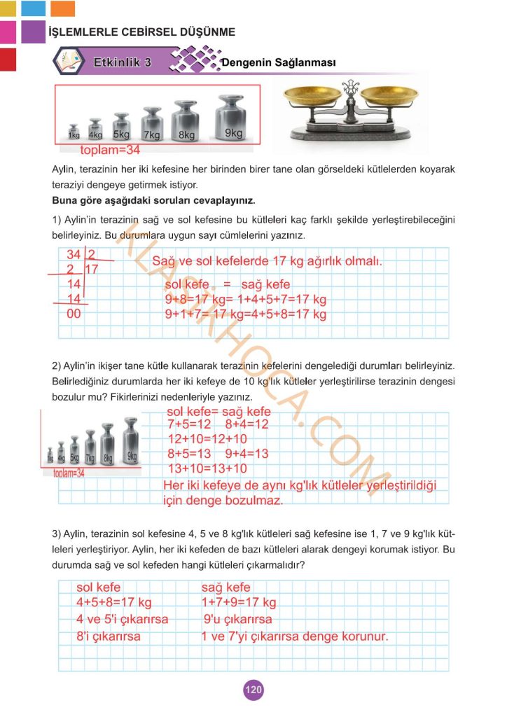 5. Sınıf Matematik Kitabı 2. Kitap Sayfa 120 Cevapları