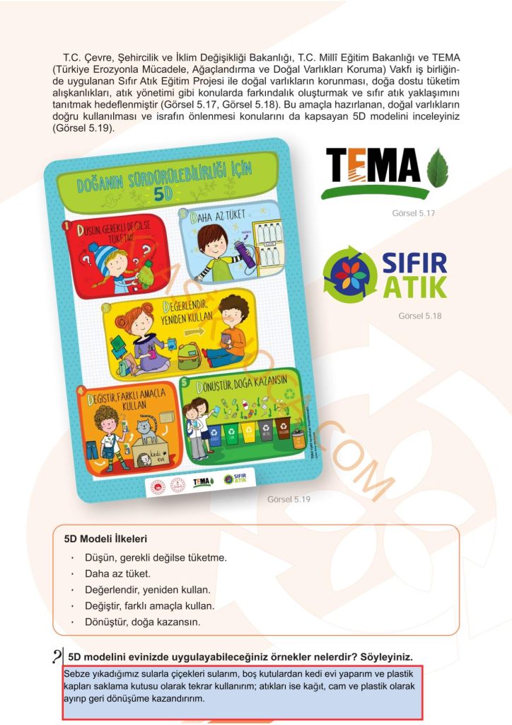 5. Sınıf Sosyal Bilgiler Kitabı 2. Kitap Sayfa 81 Cevapları
