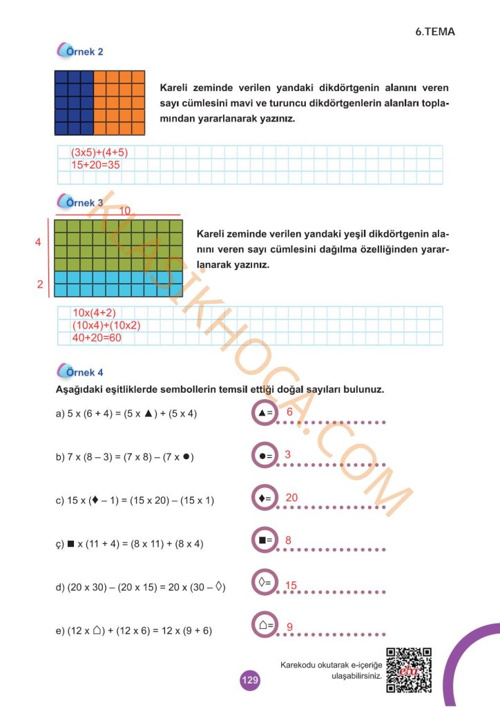 5. Sınıf Matematik Kitabı 2. Kitap Sayfa 129 Cevapları