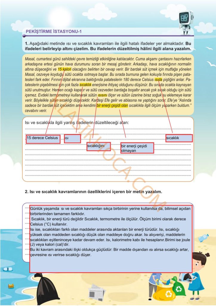 5. Sınıf Fen Bilimleri Kitabı 2. Kitap Sayfa 69 Cevapları