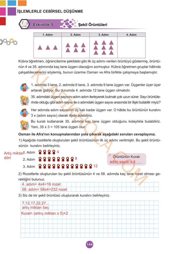 5. Sınıf Matematik Kitabı 2. Kitap Sayfa 144 Cevapları