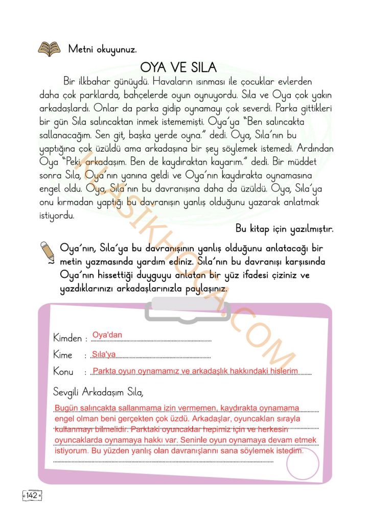 Çocuklar Haklarıyla Var Metni Cevapları - 2. Sınıf Türkçe 2. Kitap