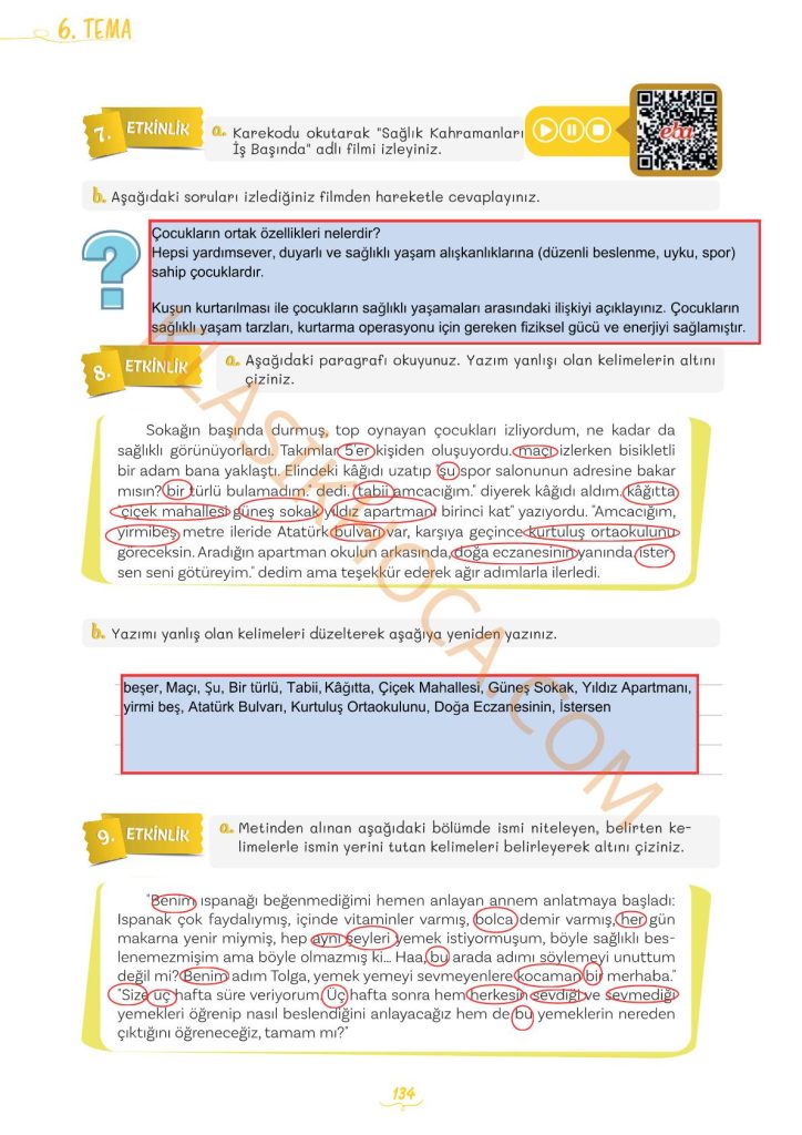 Ne Olacak Bu Yemek Sorunu Metni Cevapları 5. Sınıf Türkçe yazısında 5. Sınıf Türkçe Ders Kitabı 2. Kitap Sayfa 128-129-130-131-132-133-134-135'te yer alan tüm etkinliklerin cevapları bulunmaktadır.
