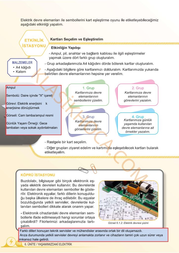 5. Sınıf Fen Bilimleri Kitabı 2. Kitap Sayfa 104-105-106-107-108-109-110-111 Cevapları
