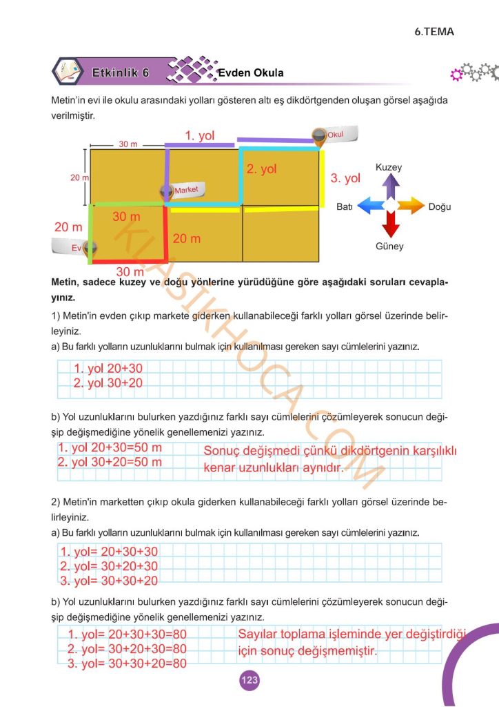 5. Sınıf Matematik Kitabı 2. Kitap Sayfa 123 Cevapları