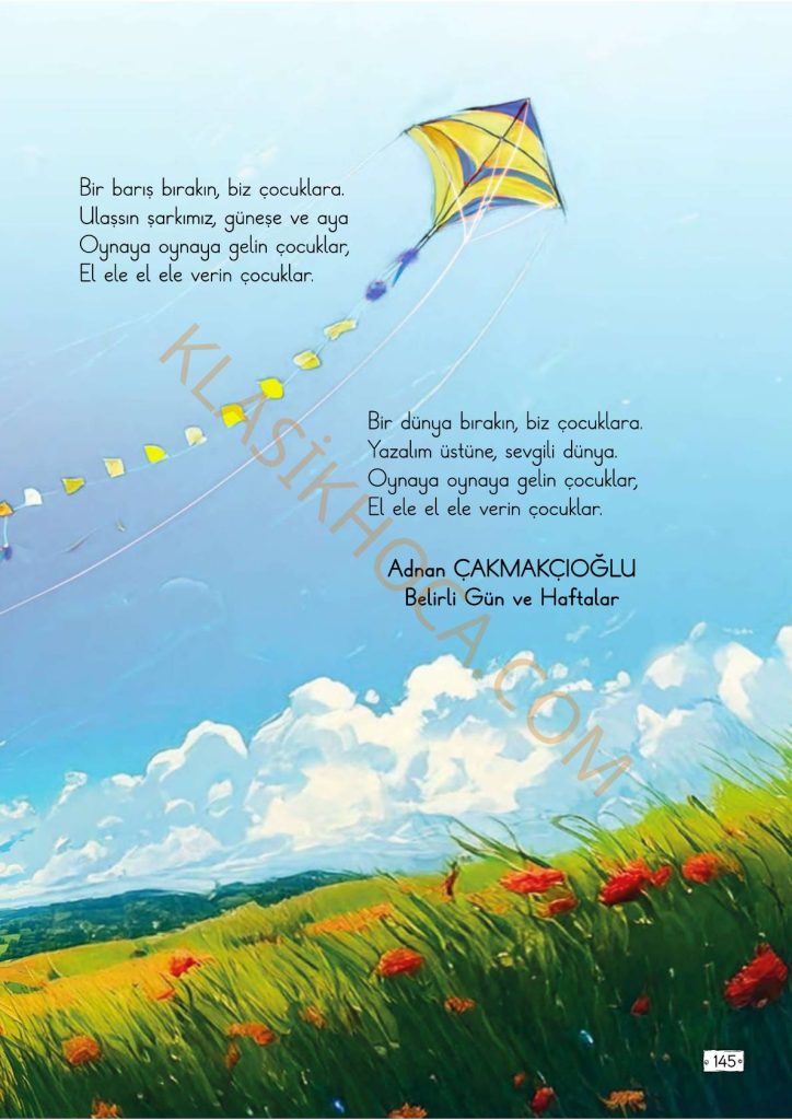 Bir Dünya Bırakın Metni Cevapları - 2. Sınıf Türkçe 2. Kitap