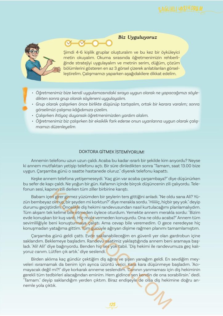 5. Sınıf Türkçe Kitabı 2. Kitap Sayfa 125 Cevapları