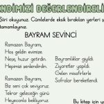 7. Tema Kendimizi Değerlendirelim Cevapları - 2. Sınıf Türkçe 2. Kitap