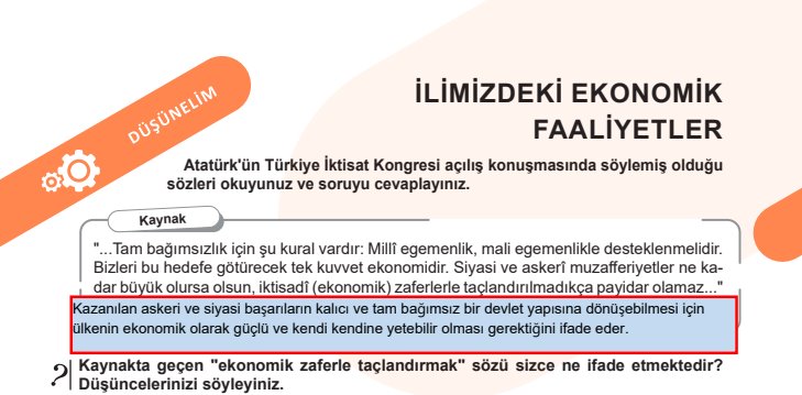 5. Sınıf Sosyal Bilgiler Kitabı 2. Kitap Sayfa 100-101-102-108-109-110-111 Cevapları