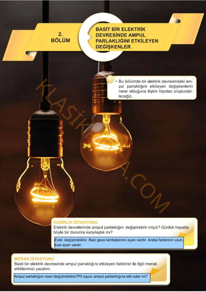 5. Sınıf Fen Bilimleri Kitabı 2. Kitap Sayfa 120-121-122-123-124-125-126-127 Cevapları