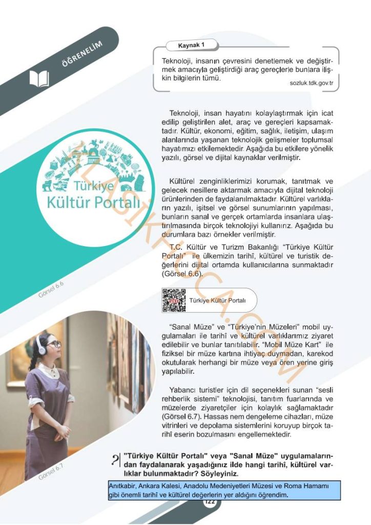 5. Sınıf Sosyal Bilgiler Kitabı 2. Kitap Sayfa 120-121-122-123-124-125-126-127-128-129 Cevapları