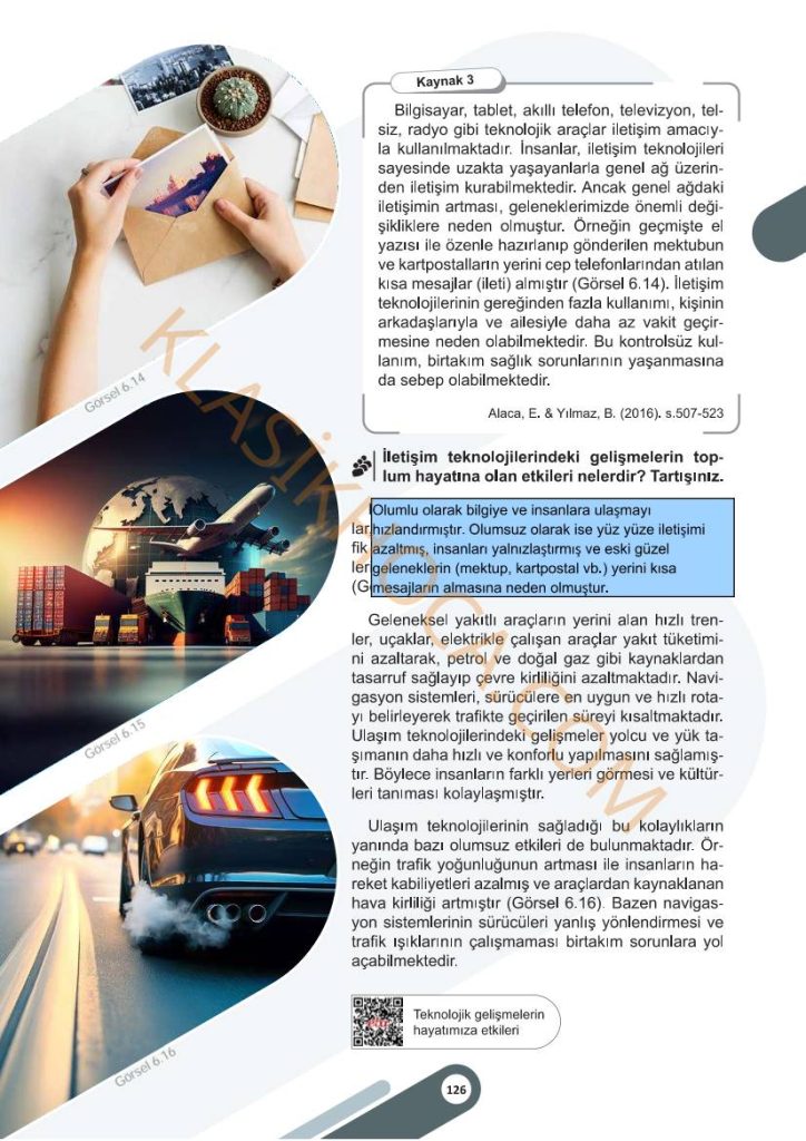5. Sınıf Sosyal Bilgiler Kitabı 2. Kitap Sayfa 120-121-122-123-124-125-126-127-128-129 Cevapları