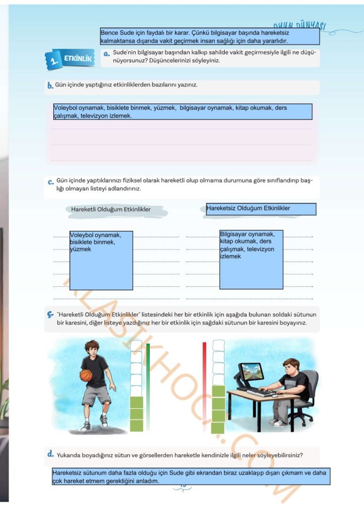 5. Sınıf Türkçe Kitabı 1. Kitap Sayfa 13 Cevapları 2026