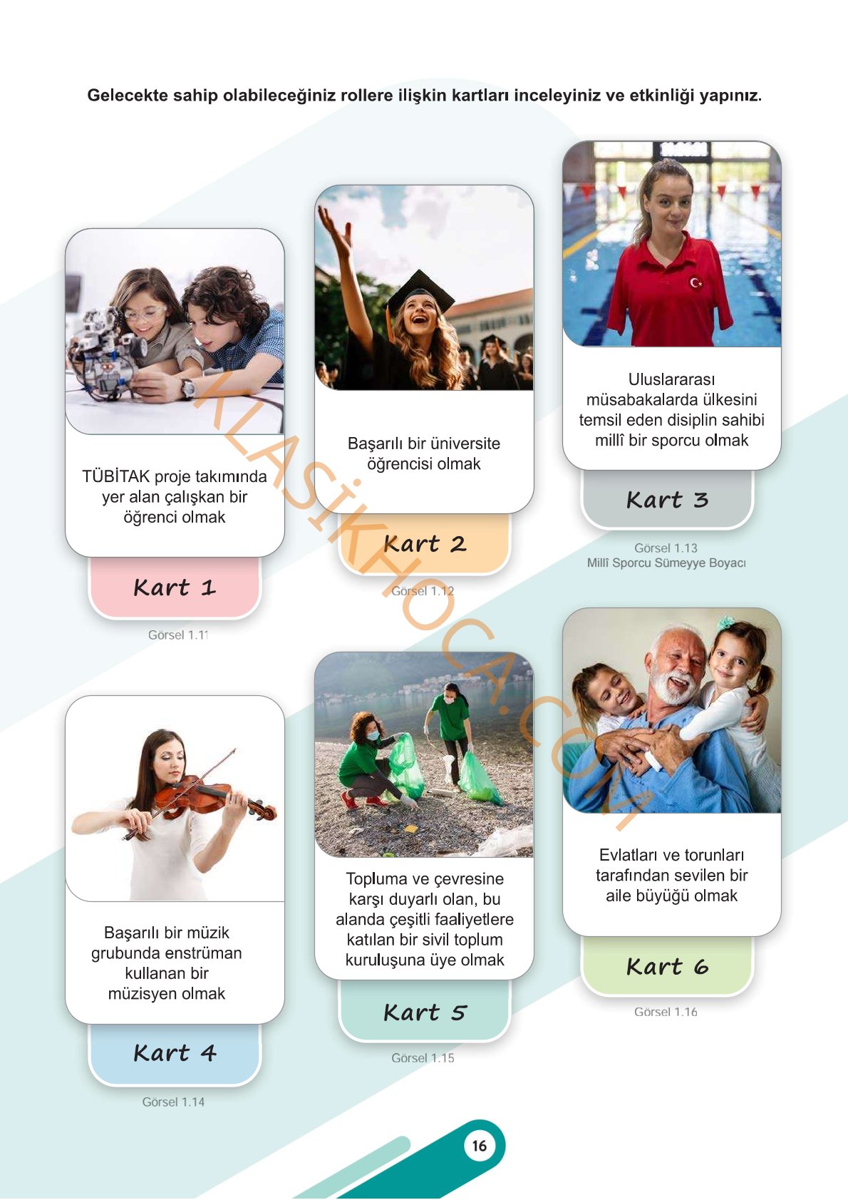 6. Sınıf Sosyal Bilgiler Kitabı 1. Kitap Sayfa 16 Cevapları