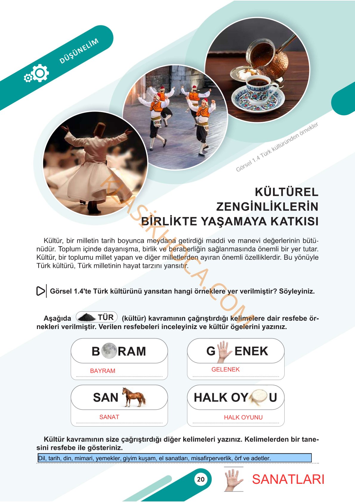 5. Sınıf Sosyal Bilgiler Kitabı Sayfa 20-21-24-25-26 Cevapları 1. Kitap