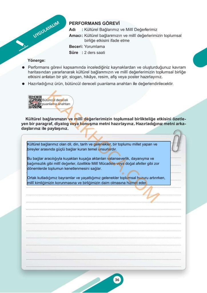 6. Sınıf Sosyal Bilgiler Kitabı Sayfa 24-25-26-27-28-29-30-31-32-33-34-35-36-37 Cevapları 1. Kitap