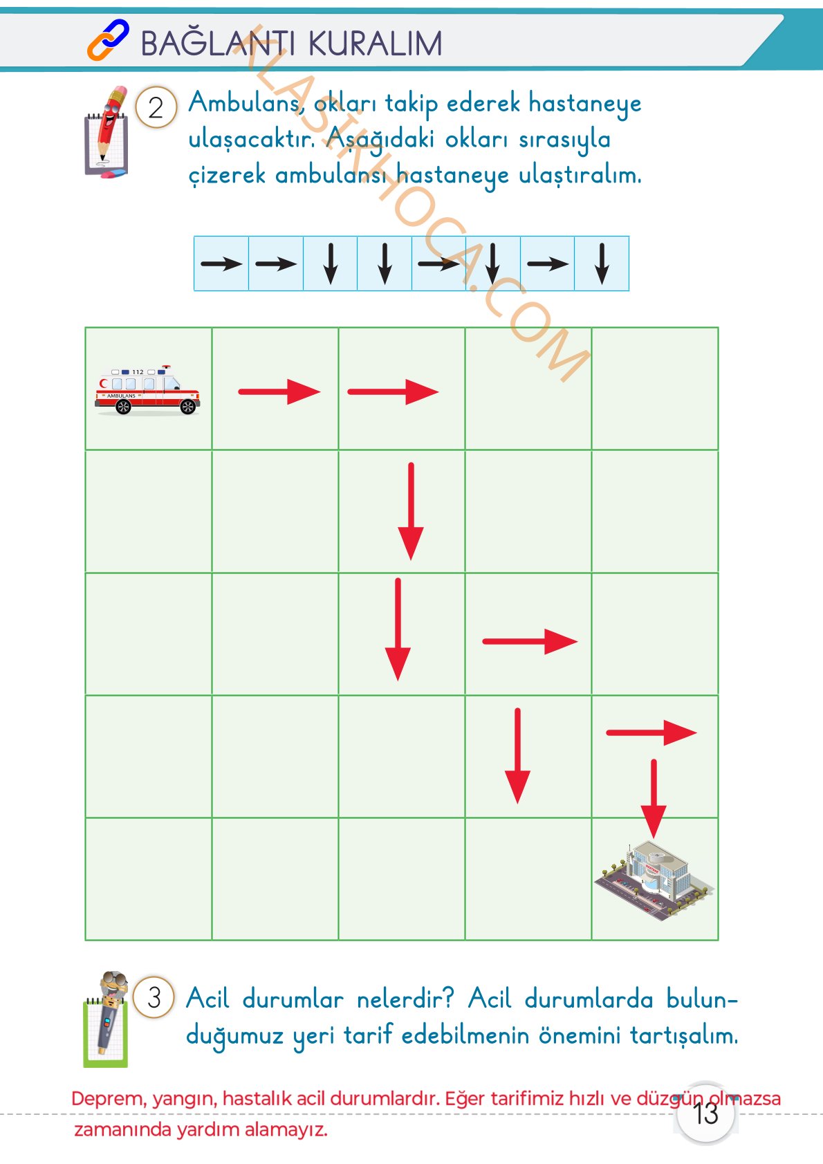 1. Sınıf Matematik Kitabı 1. Kitap Sayfa 13 Cevapları