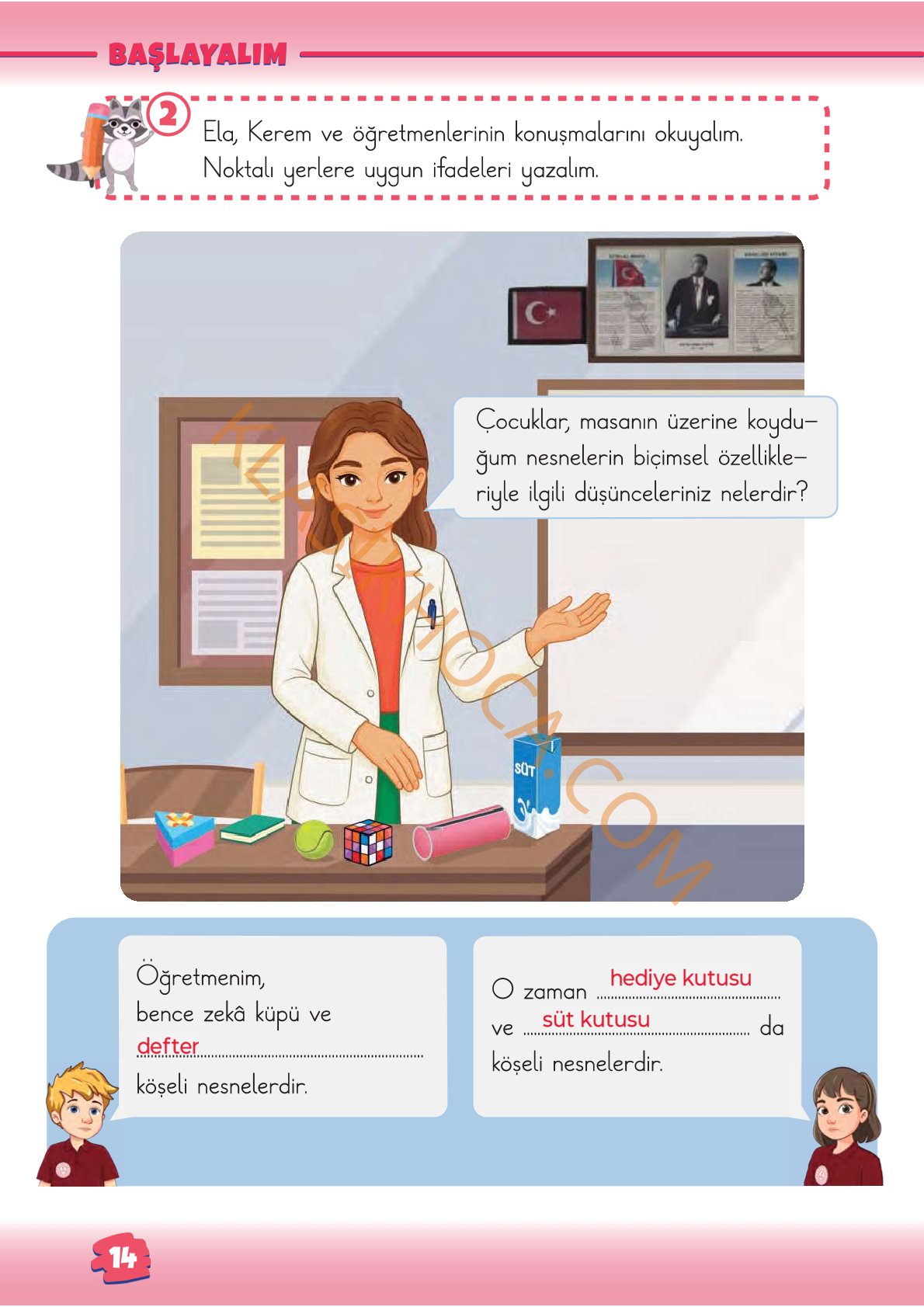 2. Sınıf Matematik Kitabı 1. Kitap Sayfa 14 Cevapları