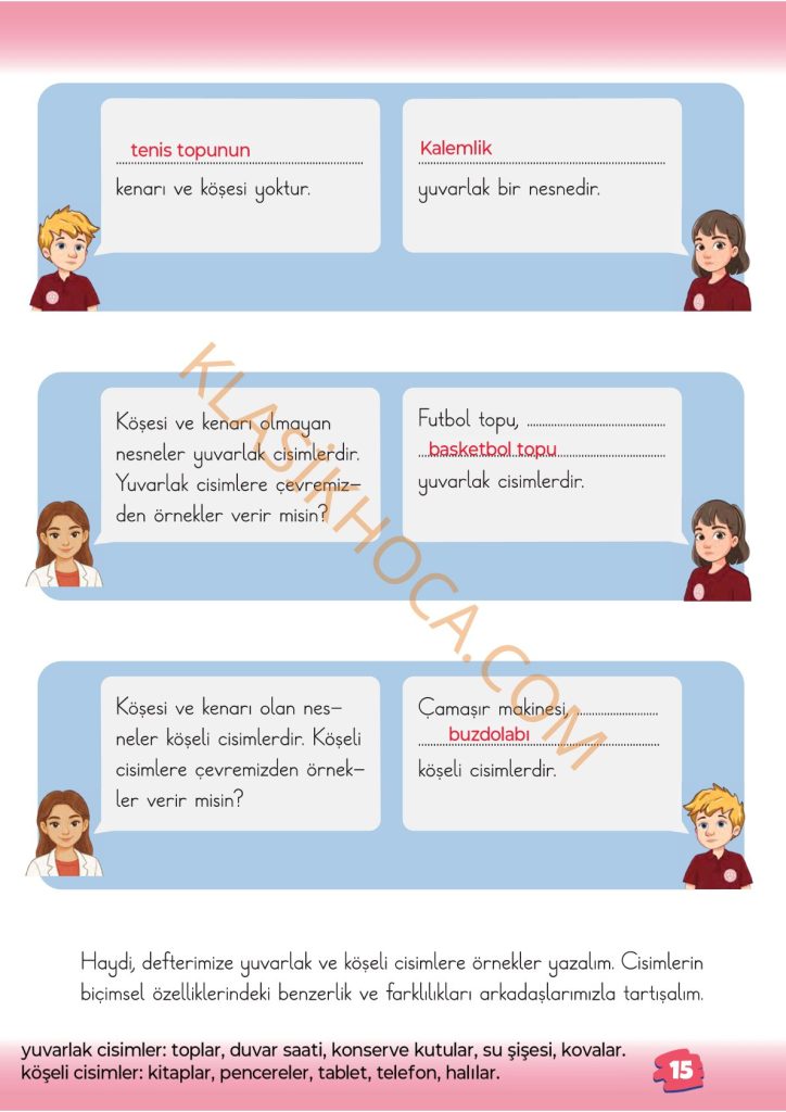 2. Sınıf Matematik Kitabı Sayfa 12-13-14-15-16-17-18-19-20-21 Cevapları 1. Kitap