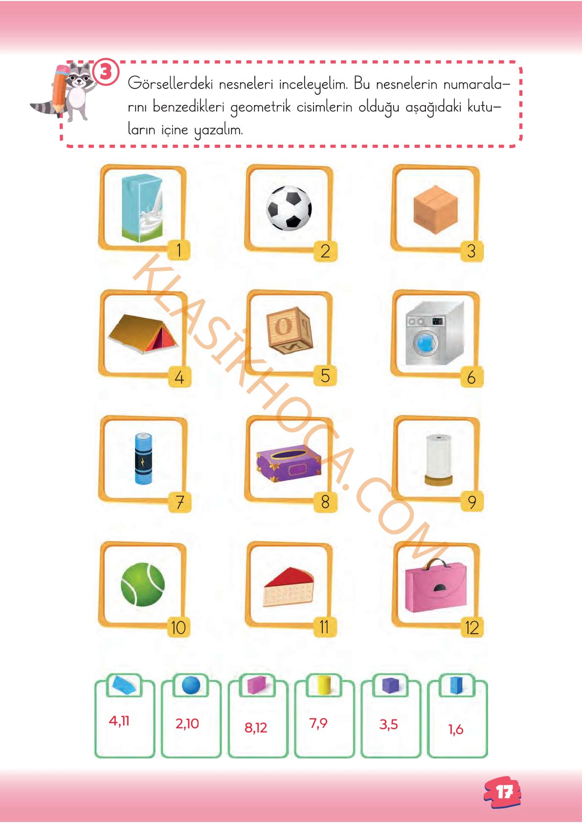 2. Sınıf Matematik Kitabı 1. Kitap Sayfa 17 Cevapları