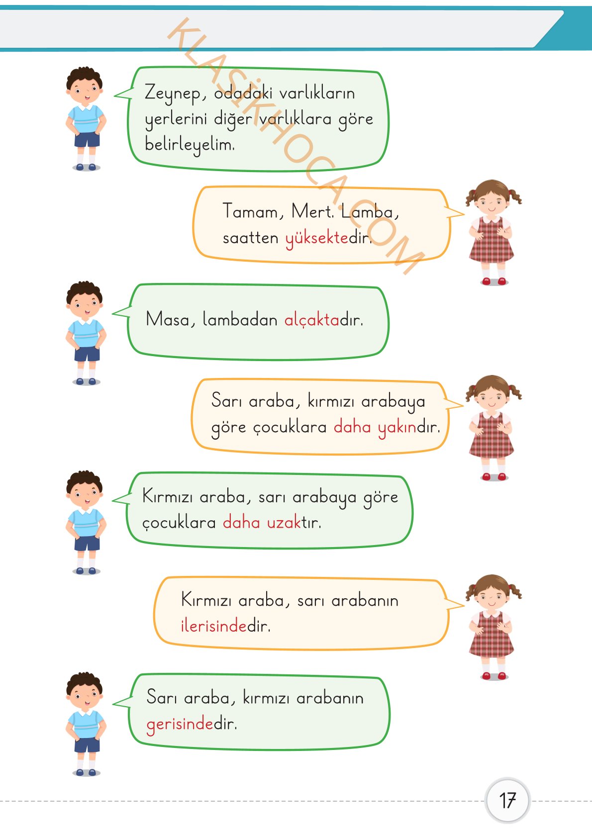 1. Sınıf Matematik Kitabı 1. Kitap Sayfa 17 Cevapları