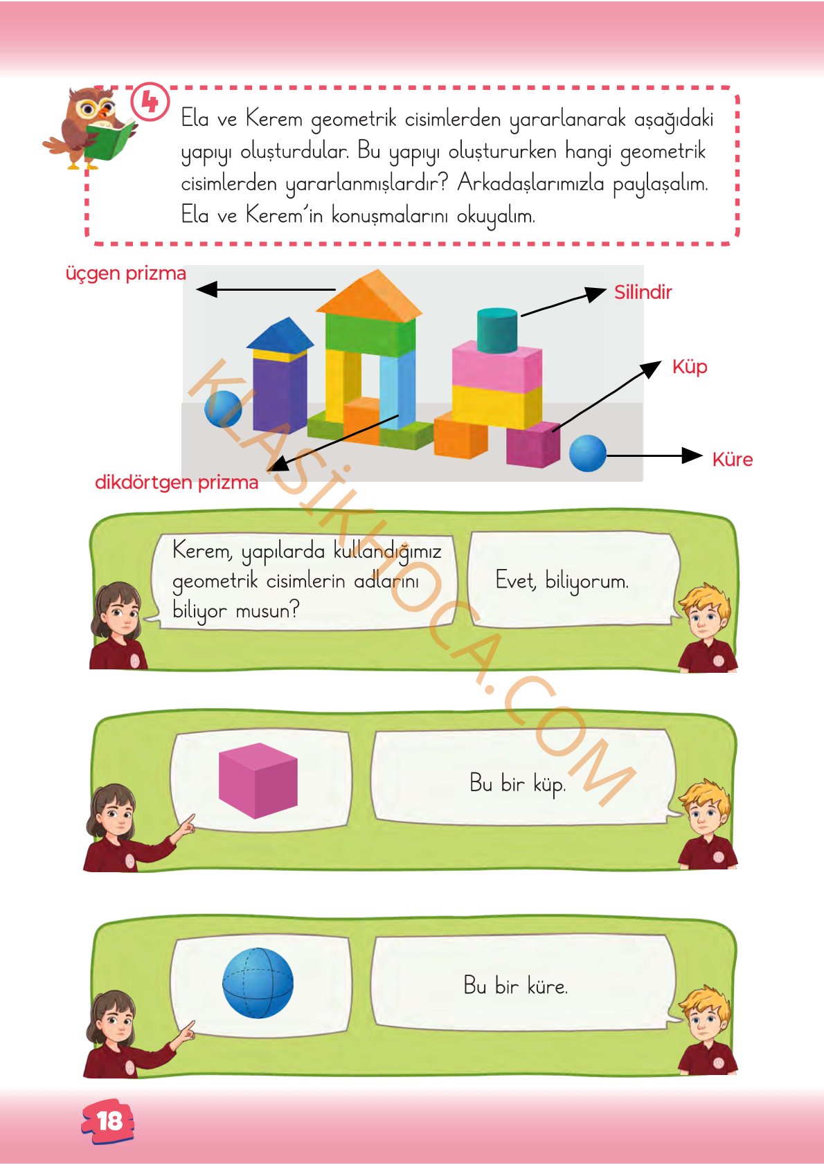 2. Sınıf Matematik Kitabı 1. Kitap Sayfa 18 Cevapları