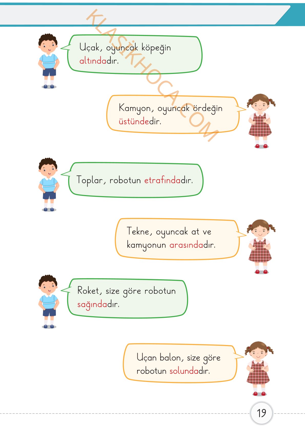 1. Sınıf Matematik Kitabı 1. Kitap Sayfa 19 Cevapları