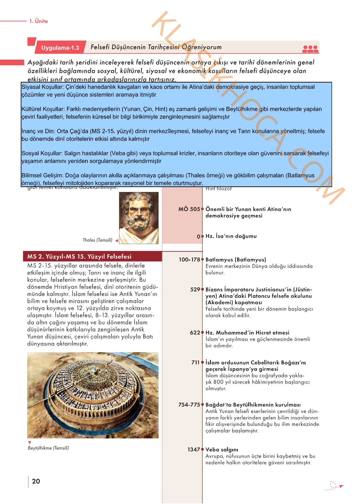 10. Sınıf Felsefe Kitabı Sayfa 20-21-22-23-24-25 Cevapları