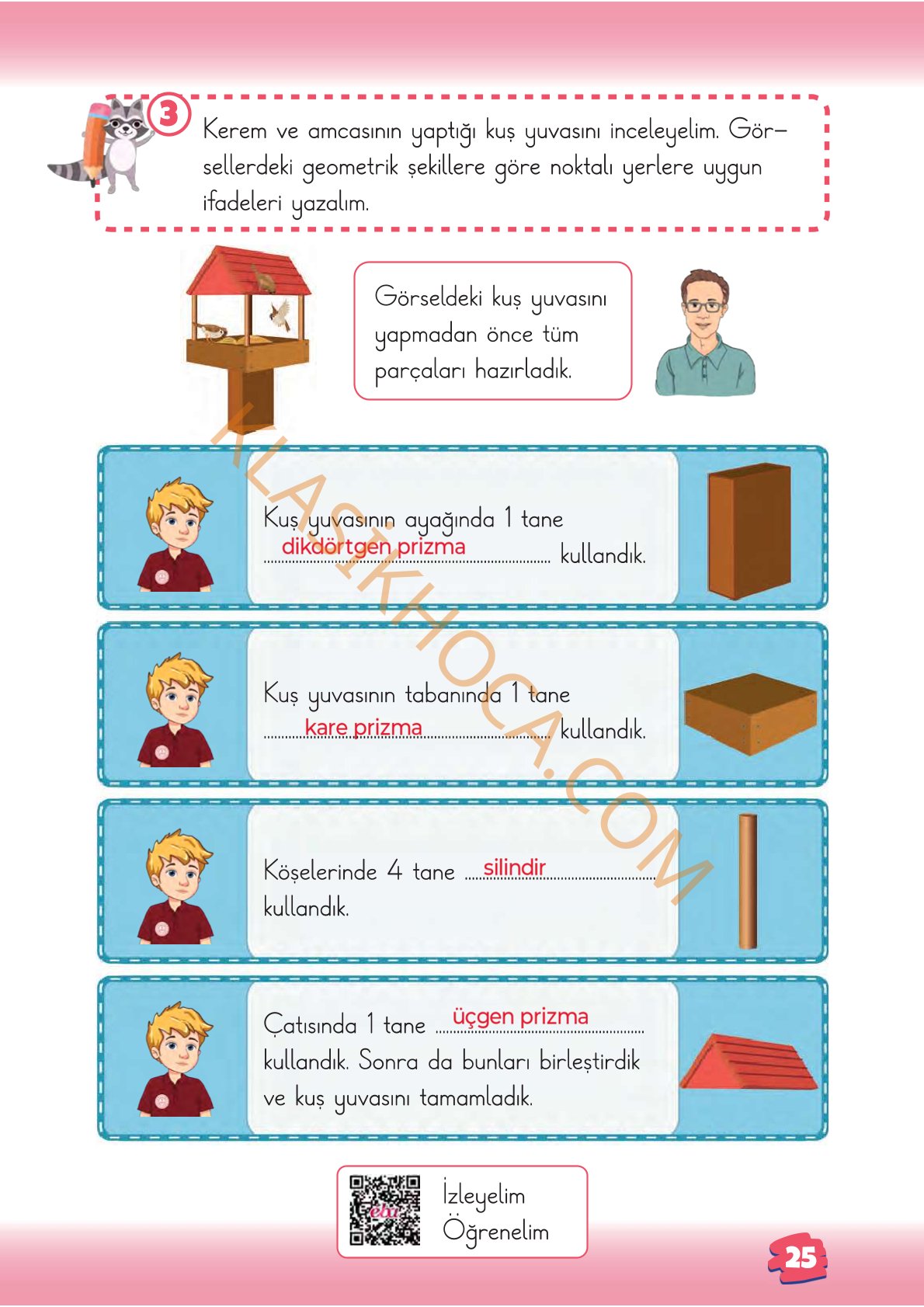 2. Sınıf Matematik Kitabı 1. Kitap Sayfa 25 Cevapları