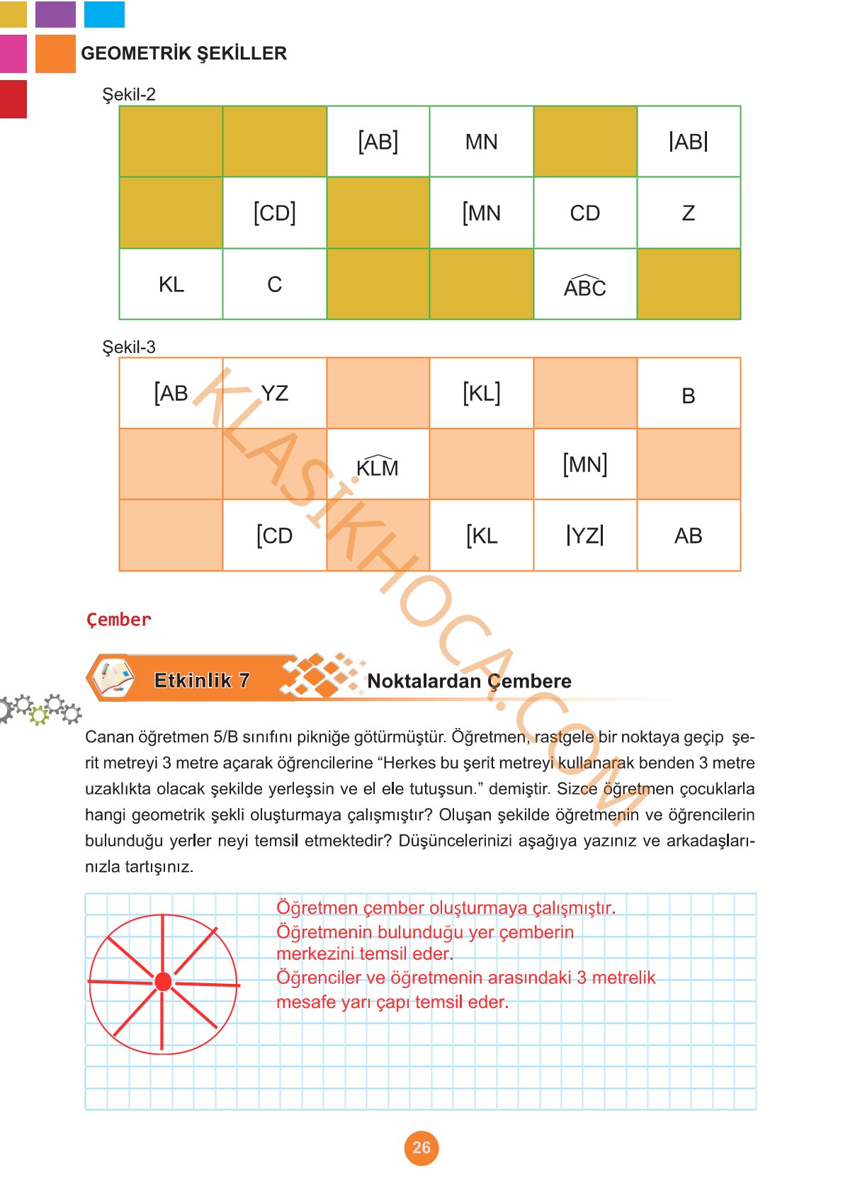 5. Sınıf Matematik Kitabı 1. Kitap Sayfa 26 Cevapları