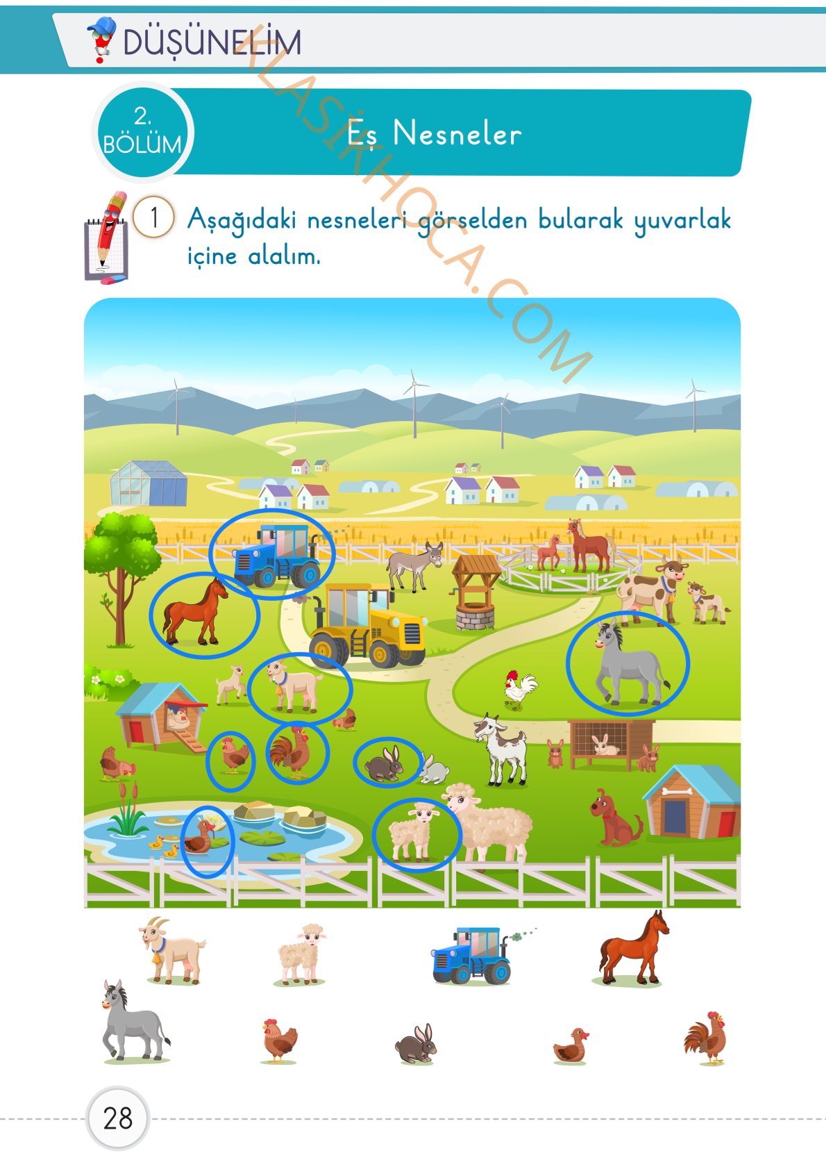 1. Sınıf Matematik Kitabı 1. Kitap Sayfa 28 Cevapları