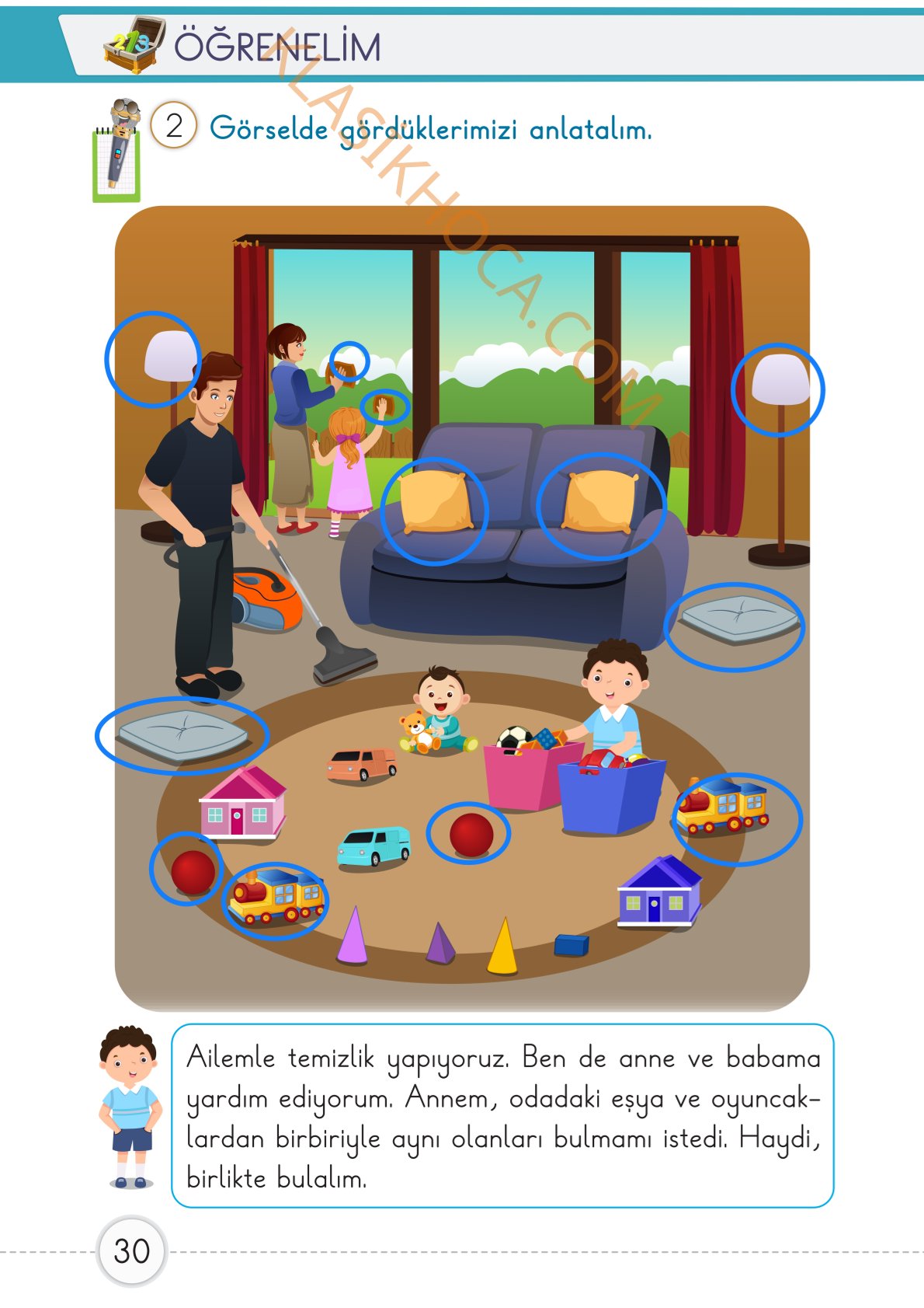 1. Sınıf Matematik Kitabı 1. Kitap Sayfa 30 Cevapları