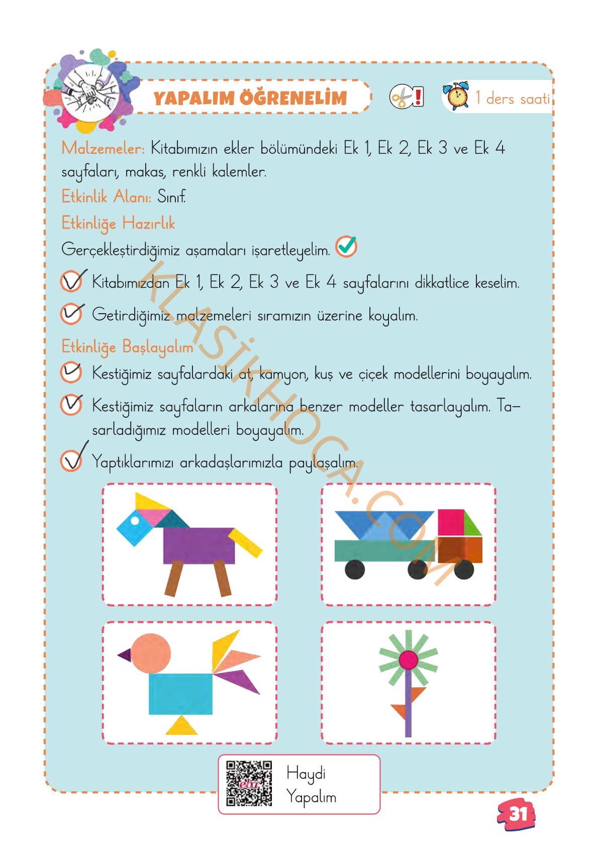 2. Sınıf Matematik Kitabı 1. Kitap Sayfa 31 Cevapları
