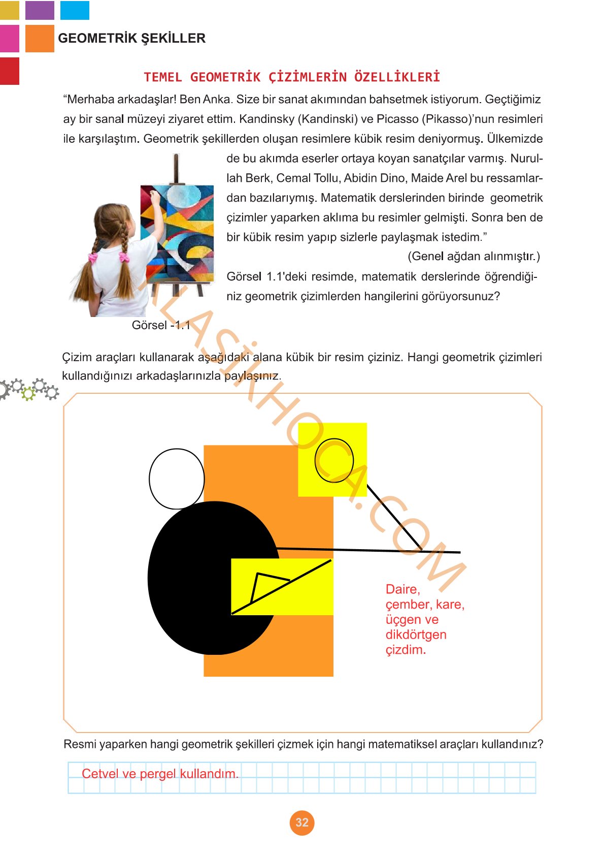 5. Sınıf Matematik Kitabı Sayfa 32-33-34-35-36-37-38 Cevapları 1. Kitap