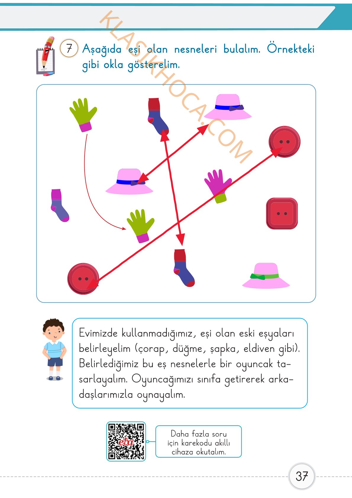 1. Sınıf Matematik Kitabı 1. Kitap Sayfa 37 Cevapları